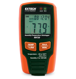 Registrador de dados de umidade e temperatura Extech RHT20